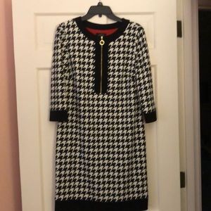 Tahari ArthurS. Levine Houndstooth Dress SZ 8